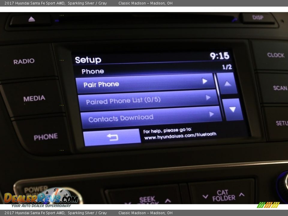 2017 Hyundai Santa Fe Sport AWD Sparkling Silver / Gray Photo #13