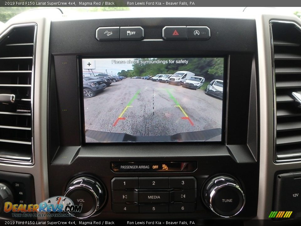 2019 Ford F150 Lariat SuperCrew 4x4 Magma Red / Black Photo #18