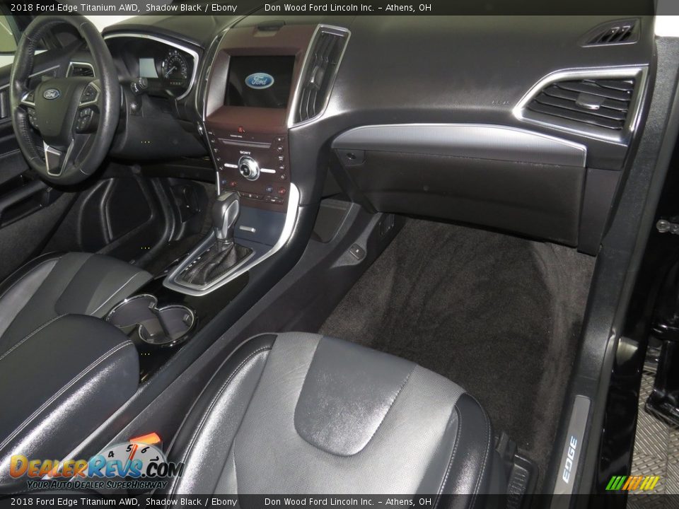 2018 Ford Edge Titanium AWD Shadow Black / Ebony Photo #33