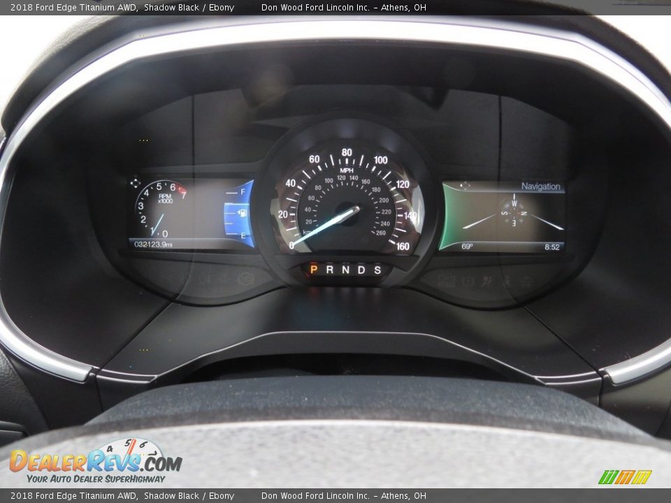 2018 Ford Edge Titanium AWD Shadow Black / Ebony Photo #34