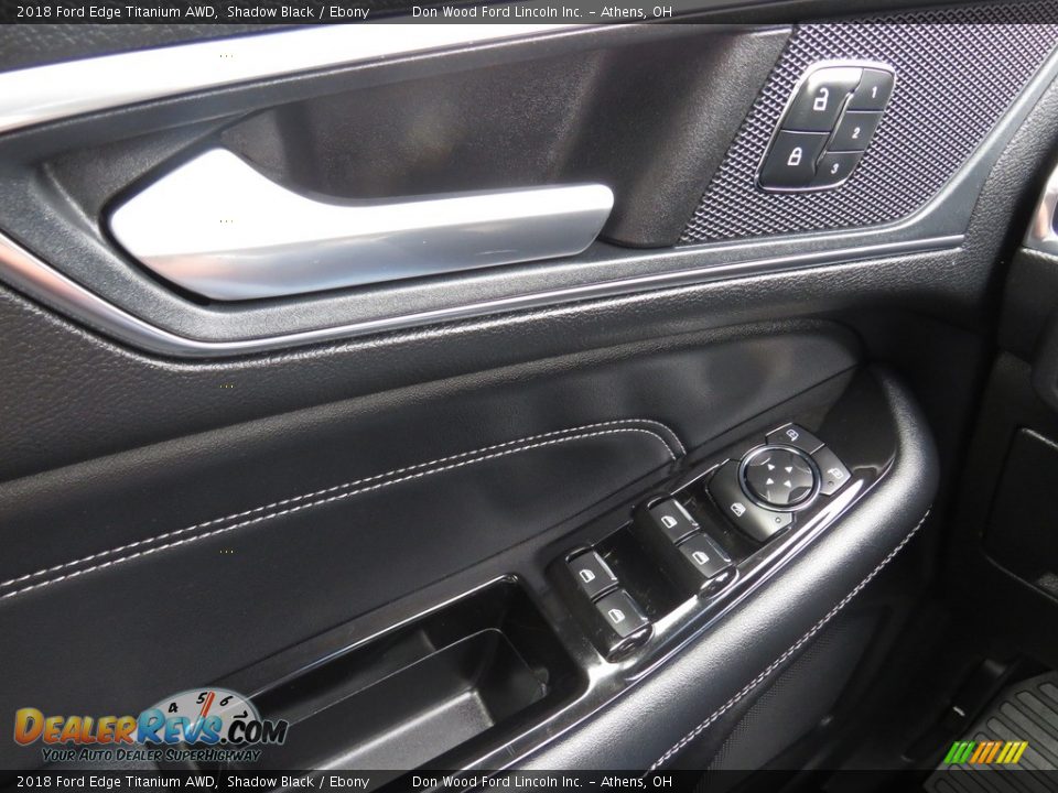 2018 Ford Edge Titanium AWD Shadow Black / Ebony Photo #36