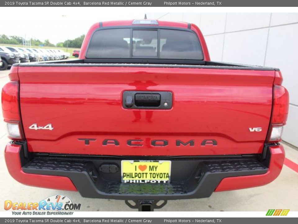 2019 Toyota Tacoma SR Double Cab 4x4 Barcelona Red Metallic / Cement Gray Photo #7