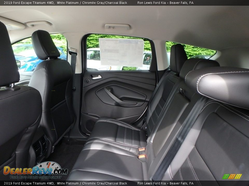 2019 Ford Escape Titanium 4WD White Platinum / Chromite Gray/Charcoal Black Photo #13