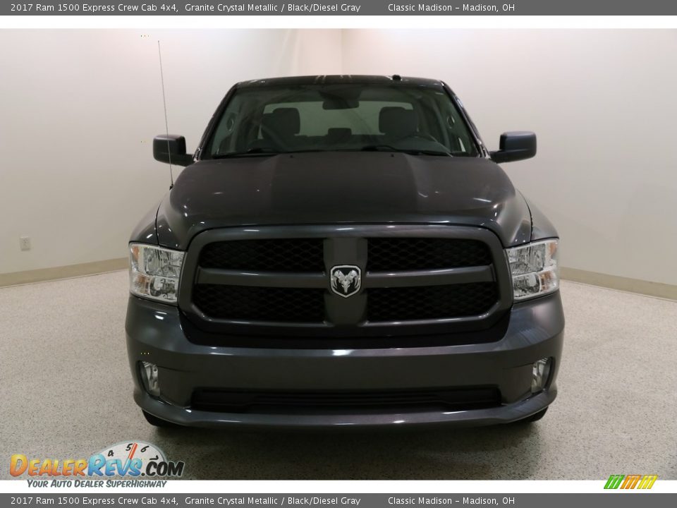 2017 Ram 1500 Express Crew Cab 4x4 Granite Crystal Metallic / Black/Diesel Gray Photo #2