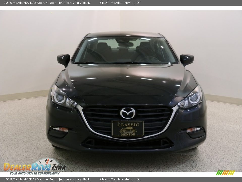 2018 Mazda MAZDA3 Sport 4 Door Jet Black Mica / Black Photo #2