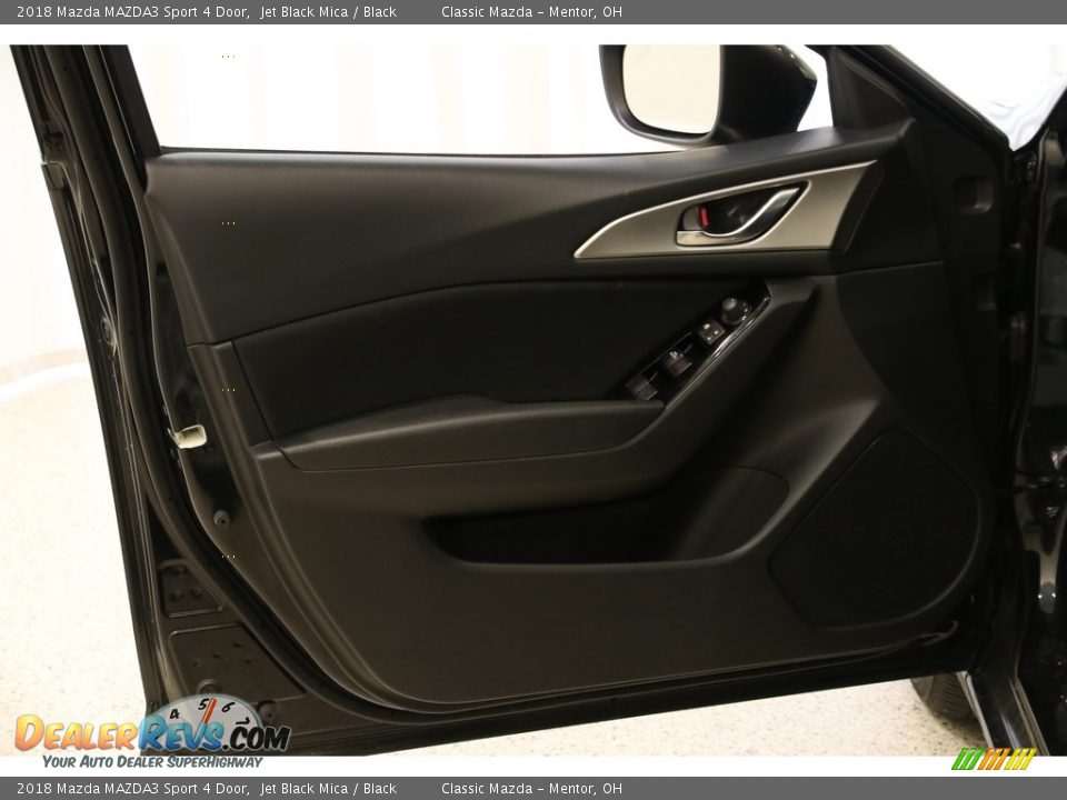2018 Mazda MAZDA3 Sport 4 Door Jet Black Mica / Black Photo #4
