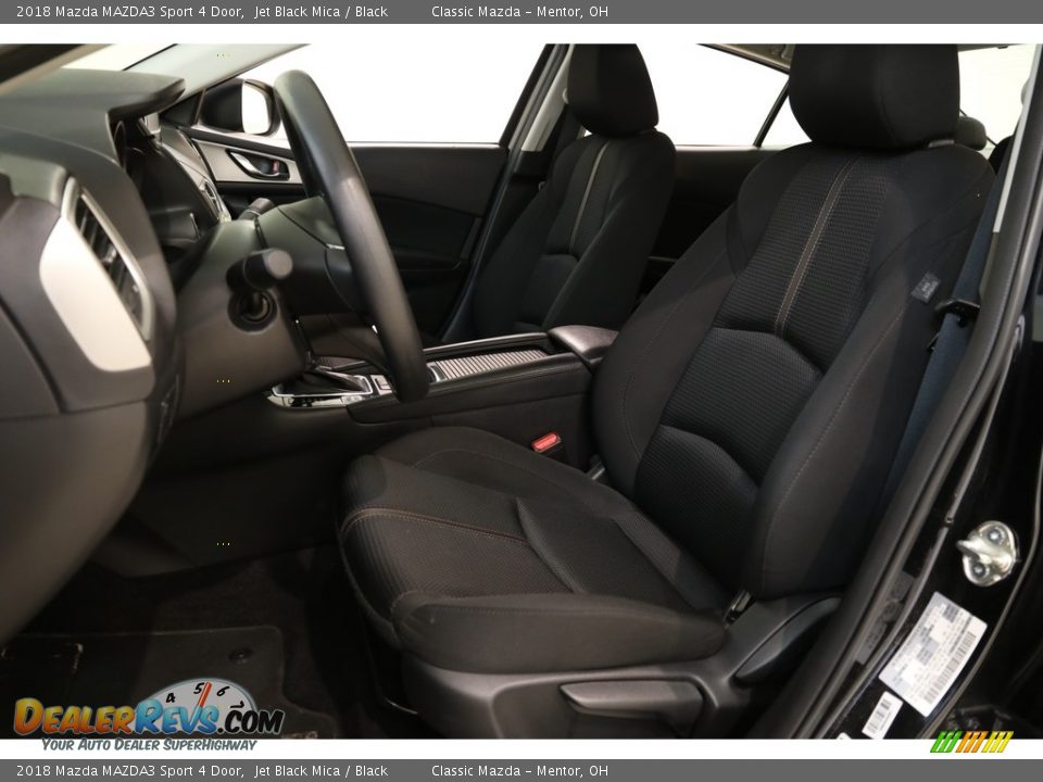 2018 Mazda MAZDA3 Sport 4 Door Jet Black Mica / Black Photo #5