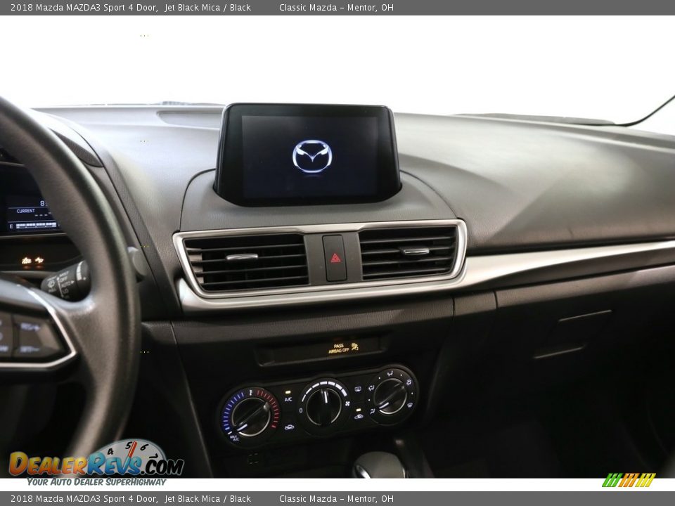 2018 Mazda MAZDA3 Sport 4 Door Jet Black Mica / Black Photo #9