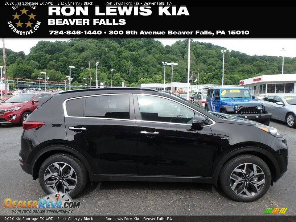 2020 Kia Sportage EX AWD Black Cherry / Black Photo #1