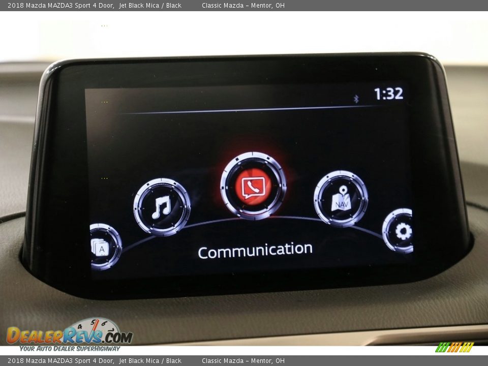 2018 Mazda MAZDA3 Sport 4 Door Jet Black Mica / Black Photo #10