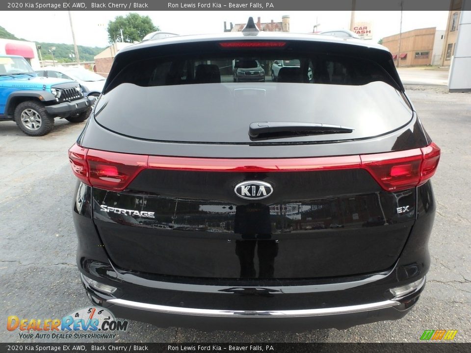 2020 Kia Sportage EX AWD Black Cherry / Black Photo #3