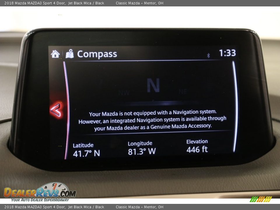 2018 Mazda MAZDA3 Sport 4 Door Jet Black Mica / Black Photo #13