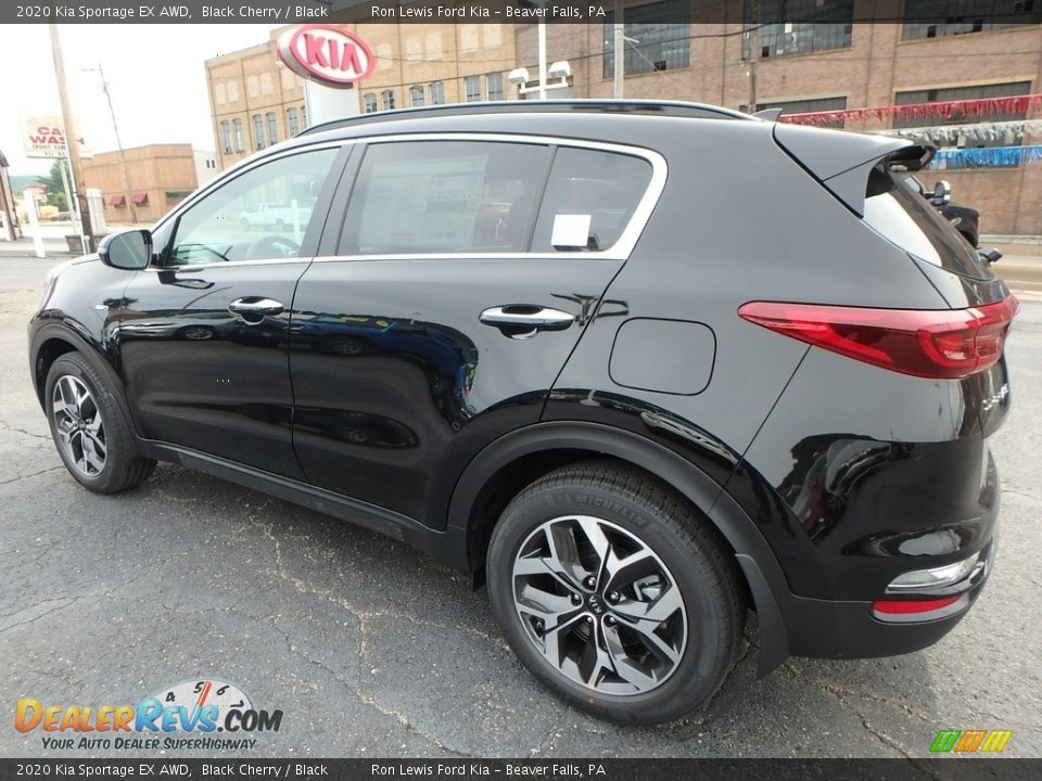 2020 Kia Sportage EX AWD Black Cherry / Black Photo #5