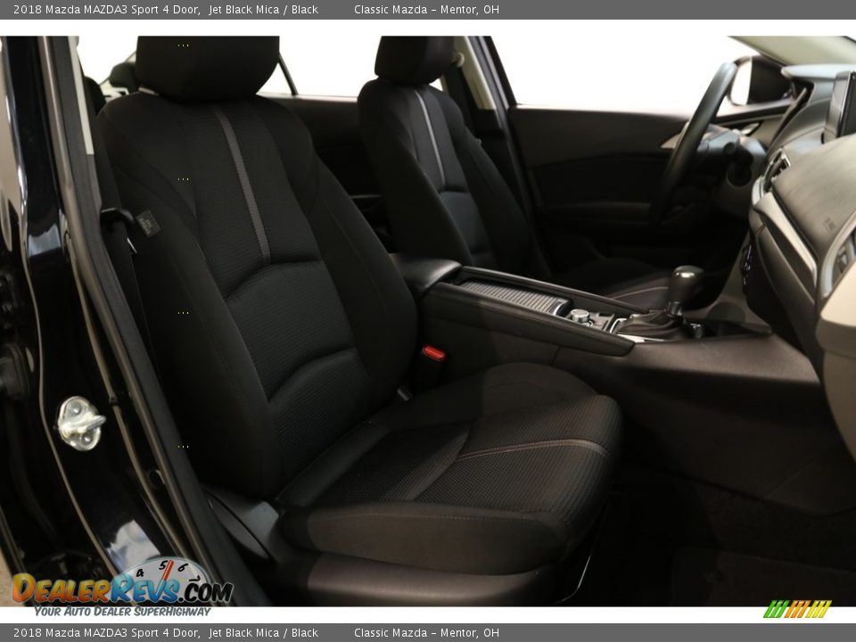 2018 Mazda MAZDA3 Sport 4 Door Jet Black Mica / Black Photo #16