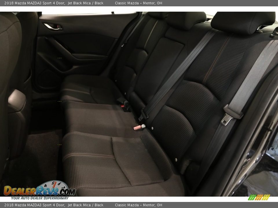 2018 Mazda MAZDA3 Sport 4 Door Jet Black Mica / Black Photo #18