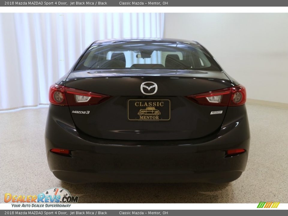 2018 Mazda MAZDA3 Sport 4 Door Jet Black Mica / Black Photo #19