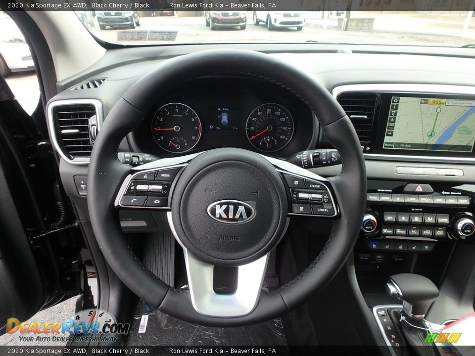 2020 Kia Sportage EX AWD Black Cherry / Black Photo #17