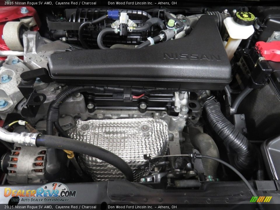 2016 Nissan Rogue SV AWD Cayenne Red / Charcoal Photo #6