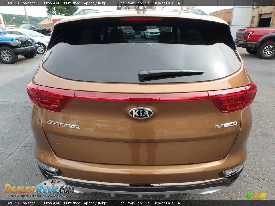 2020 Kia Sportage SX Turbo AWD Burnished Copper / Beige Photo #3