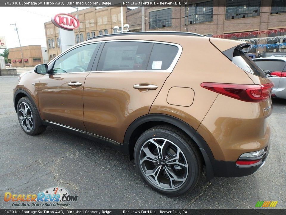 2020 Kia Sportage SX Turbo AWD Burnished Copper / Beige Photo #5