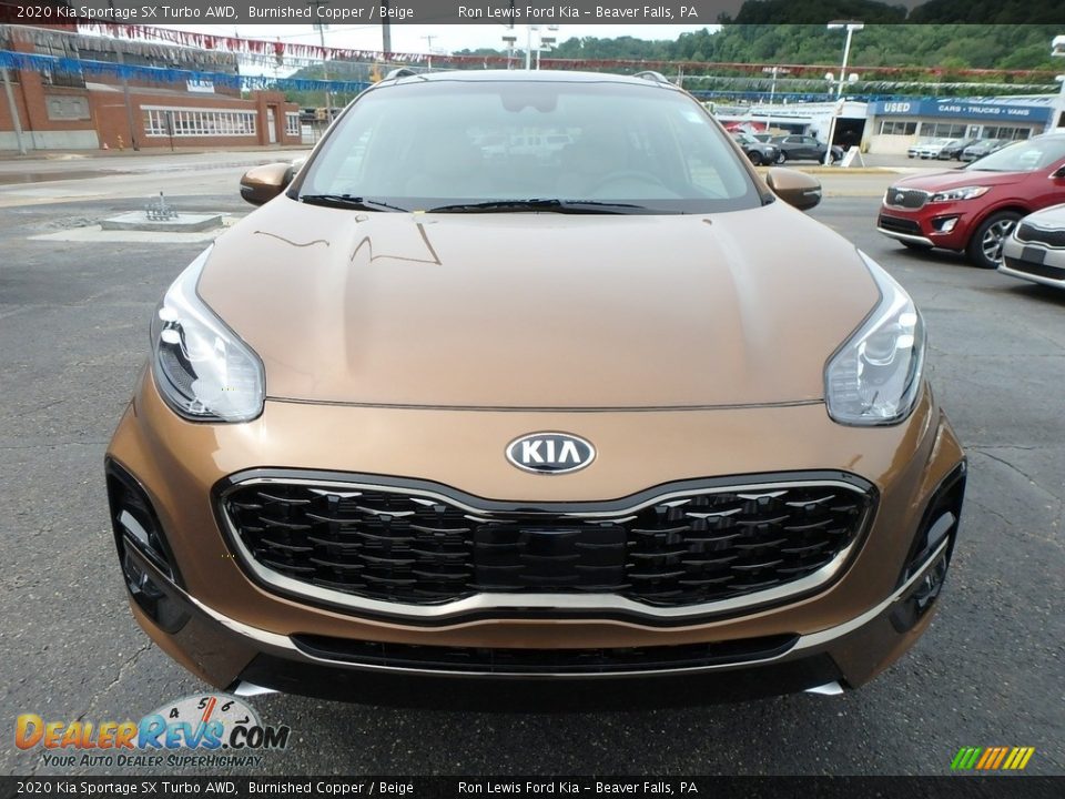 2020 Kia Sportage SX Turbo AWD Burnished Copper / Beige Photo #8