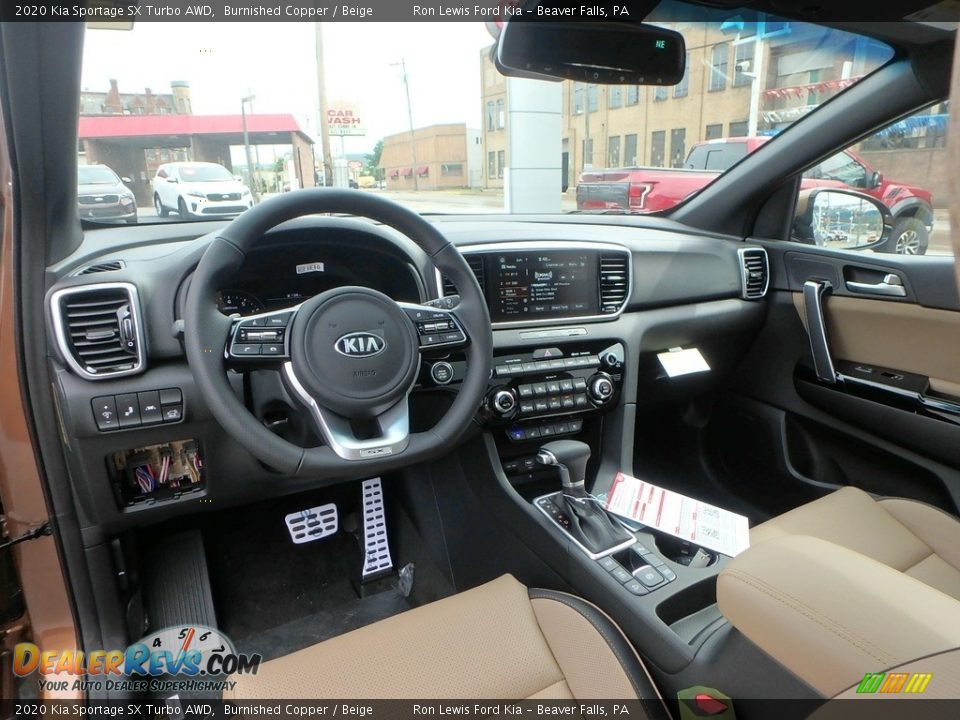 Beige Interior - 2020 Kia Sportage SX Turbo AWD Photo #13