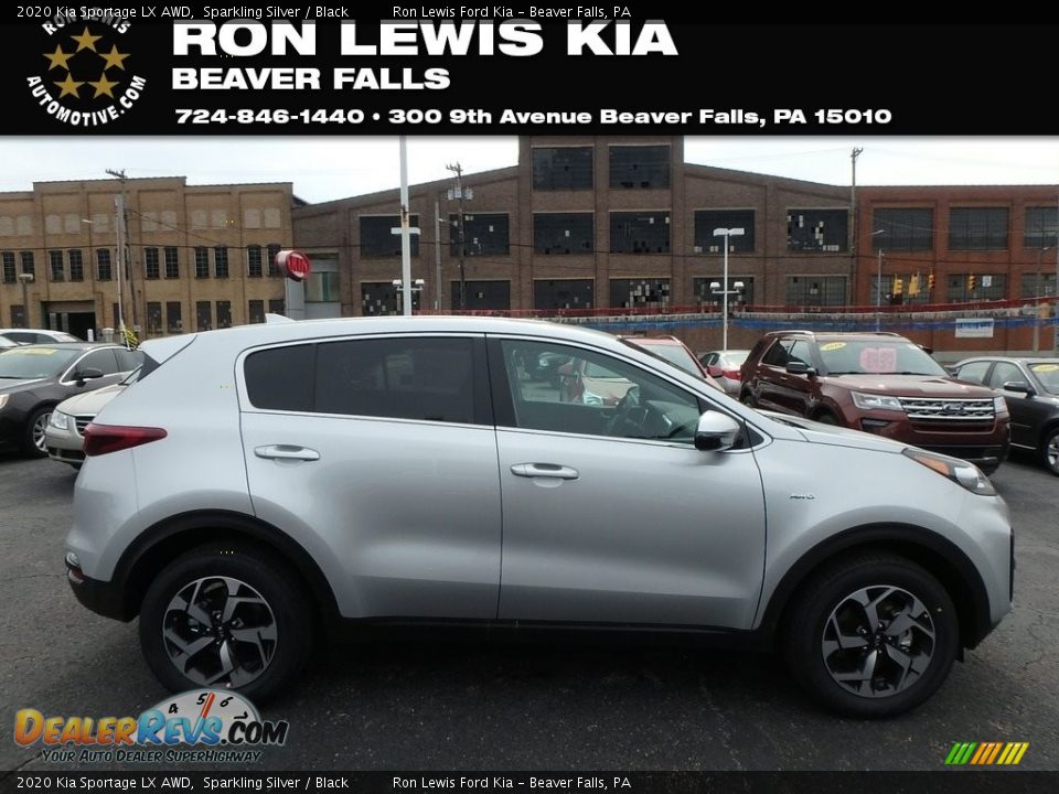 2020 Kia Sportage LX AWD Sparkling Silver / Black Photo #1