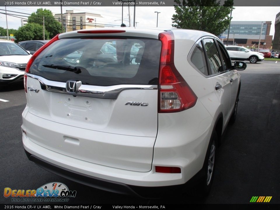 2016 Honda CR-V LX AWD White Diamond Pearl / Gray Photo #5