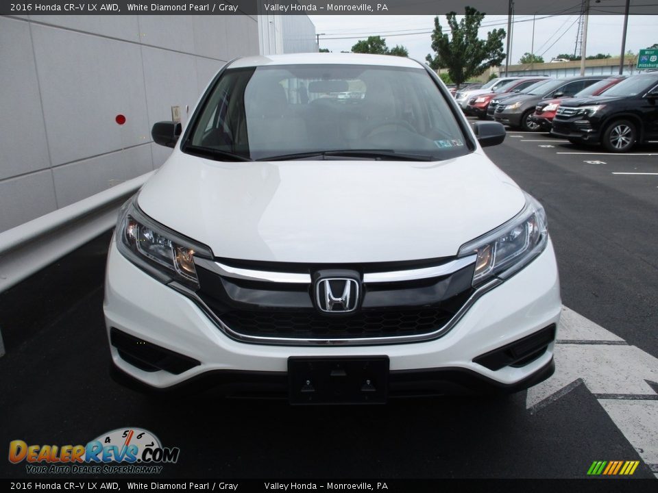 2016 Honda CR-V LX AWD White Diamond Pearl / Gray Photo #8