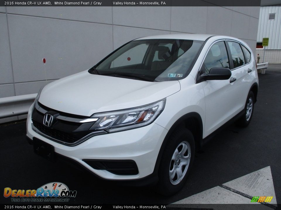 2016 Honda CR-V LX AWD White Diamond Pearl / Gray Photo #9