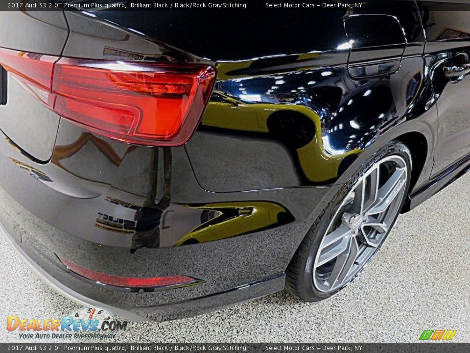 2017 Audi S3 2.0T Premium Plus quattro Brilliant Black / Black/Rock Gray Stitching Photo #6
