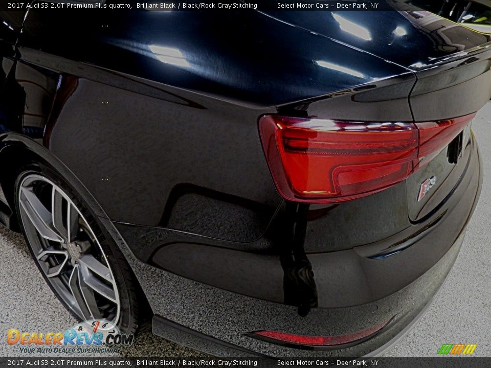 2017 Audi S3 2.0T Premium Plus quattro Brilliant Black / Black/Rock Gray Stitching Photo #7