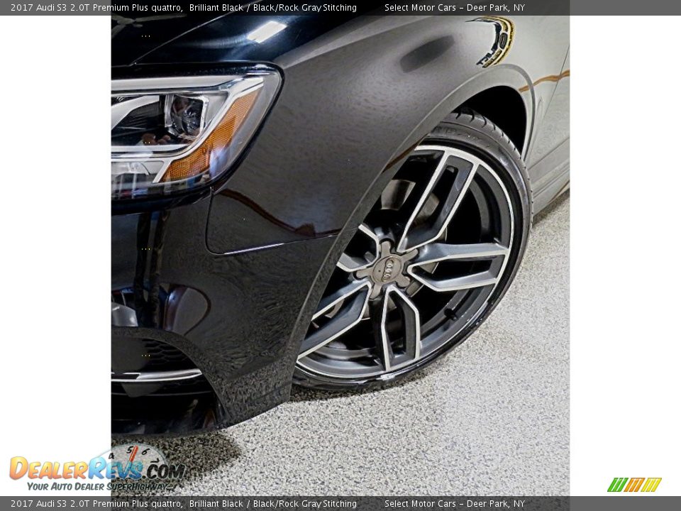 2017 Audi S3 2.0T Premium Plus quattro Brilliant Black / Black/Rock Gray Stitching Photo #10