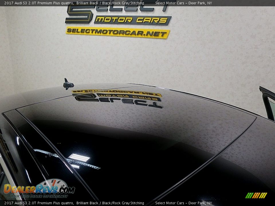 2017 Audi S3 2.0T Premium Plus quattro Brilliant Black / Black/Rock Gray Stitching Photo #11