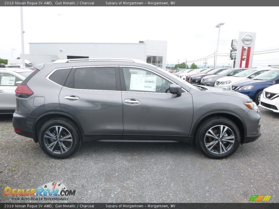 2019 Nissan Rogue SV AWD Gun Metallic / Charcoal Photo #3