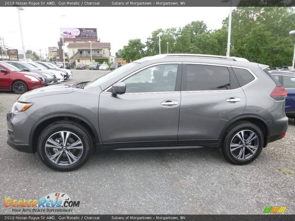 2019 Nissan Rogue SV AWD Gun Metallic / Charcoal Photo #7