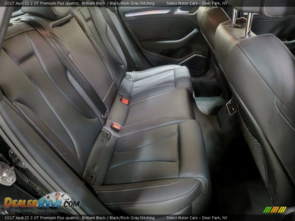 2017 Audi S3 2.0T Premium Plus quattro Brilliant Black / Black/Rock Gray Stitching Photo #15