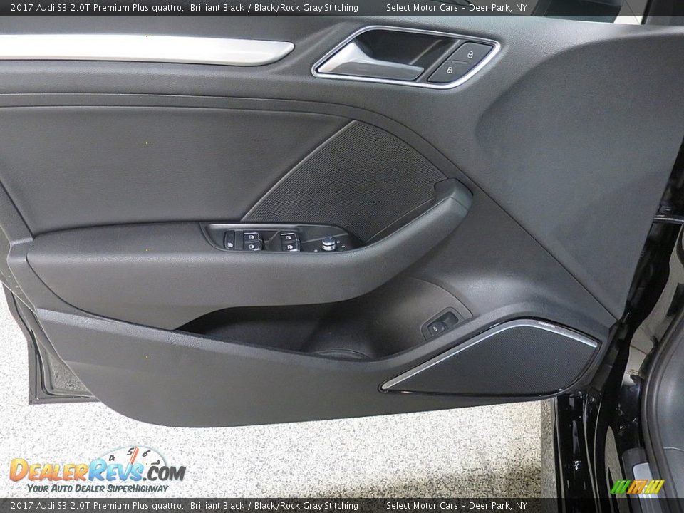 2017 Audi S3 2.0T Premium Plus quattro Brilliant Black / Black/Rock Gray Stitching Photo #16