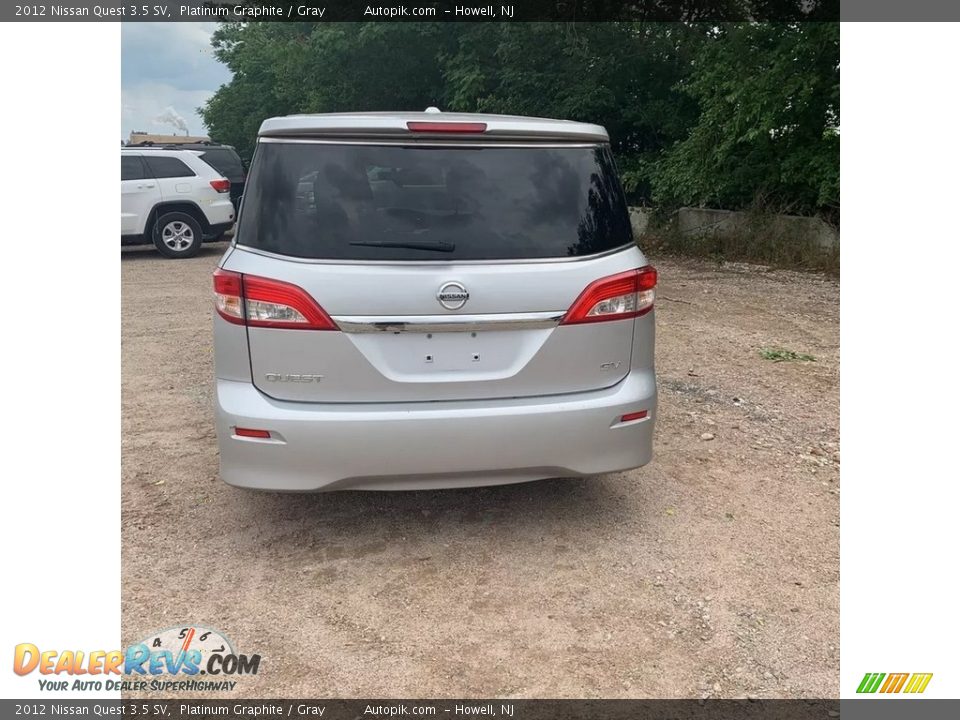 2012 Nissan Quest 3.5 SV Platinum Graphite / Gray Photo #4