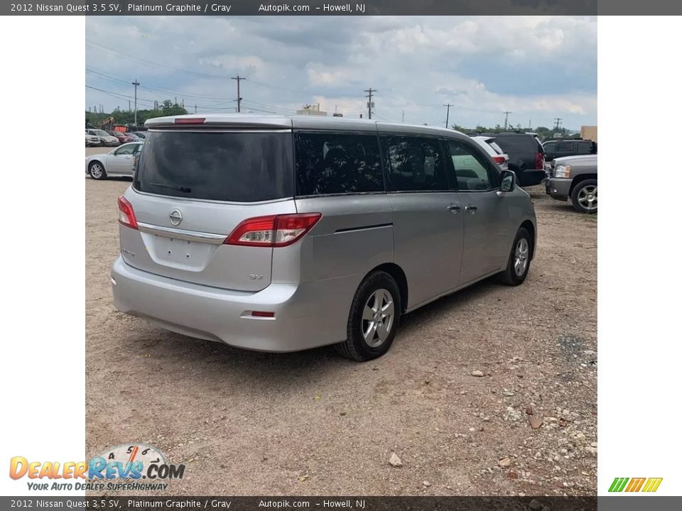 2012 Nissan Quest 3.5 SV Platinum Graphite / Gray Photo #5