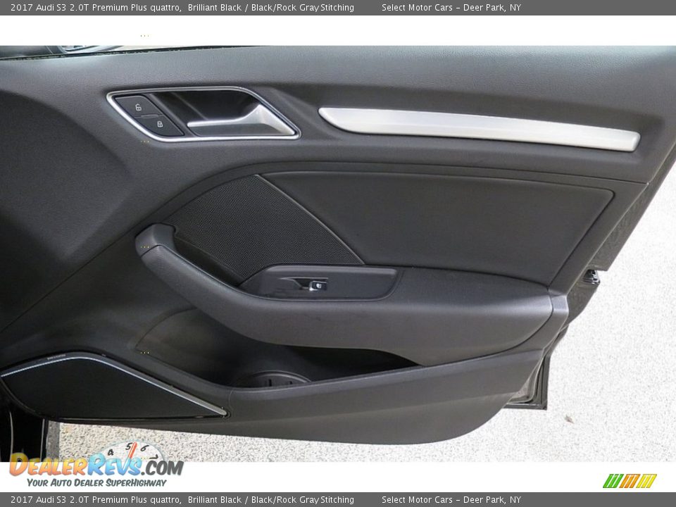 2017 Audi S3 2.0T Premium Plus quattro Brilliant Black / Black/Rock Gray Stitching Photo #17