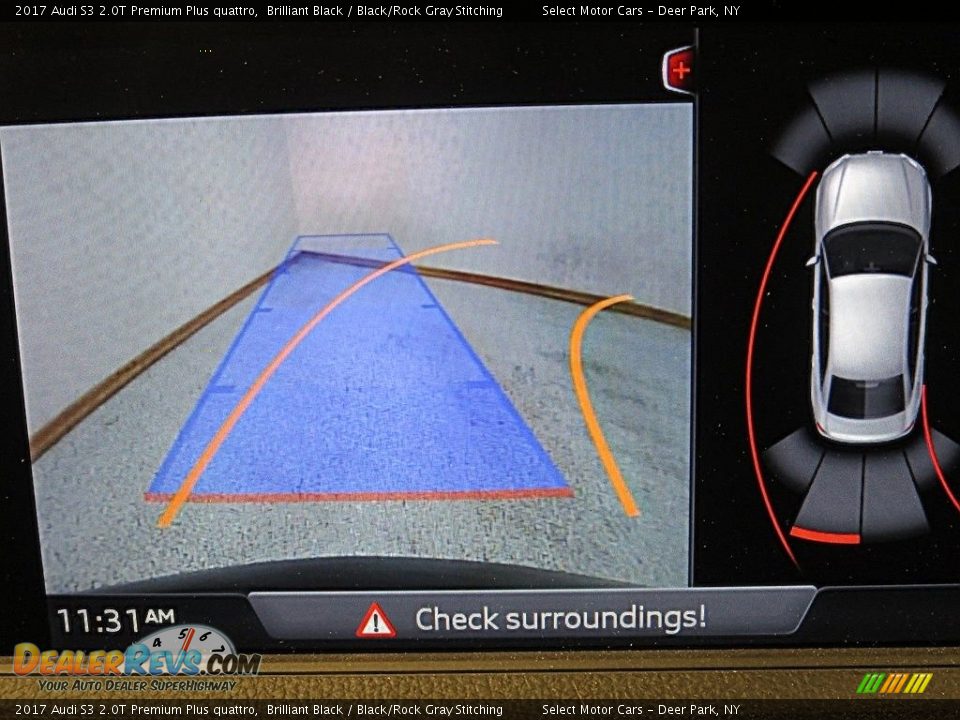 2017 Audi S3 2.0T Premium Plus quattro Brilliant Black / Black/Rock Gray Stitching Photo #19