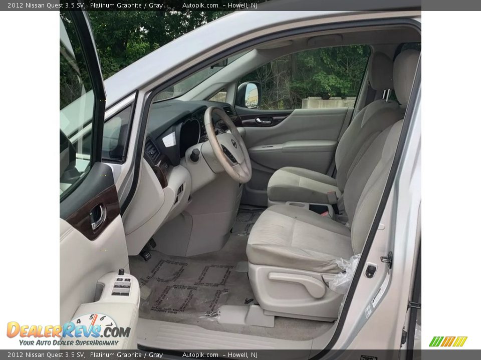 2012 Nissan Quest 3.5 SV Platinum Graphite / Gray Photo #9