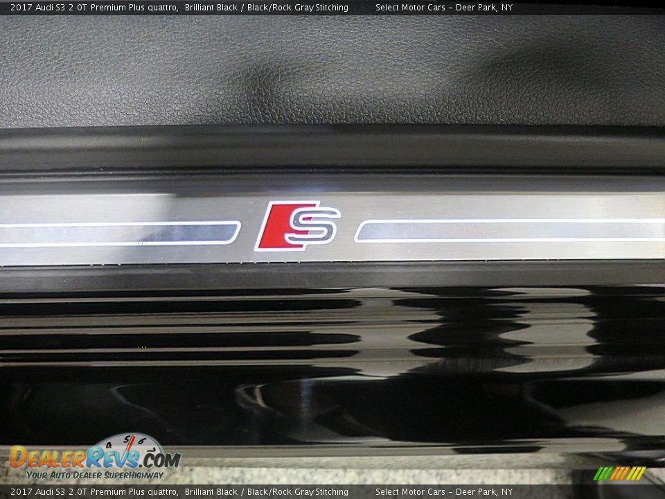 2017 Audi S3 2.0T Premium Plus quattro Brilliant Black / Black/Rock Gray Stitching Photo #23