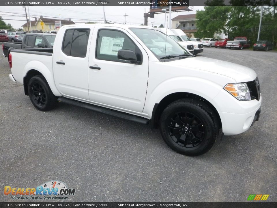 2019 Nissan Frontier SV Crew Cab 4x4 Glacier White / Steel Photo #1