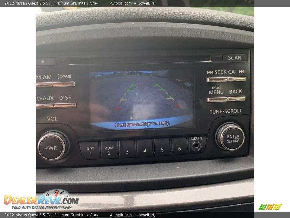 2012 Nissan Quest 3.5 SV Platinum Graphite / Gray Photo #16