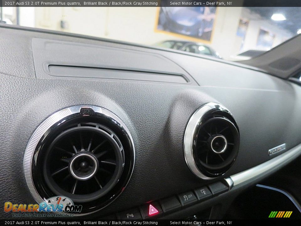 2017 Audi S3 2.0T Premium Plus quattro Brilliant Black / Black/Rock Gray Stitching Photo #26