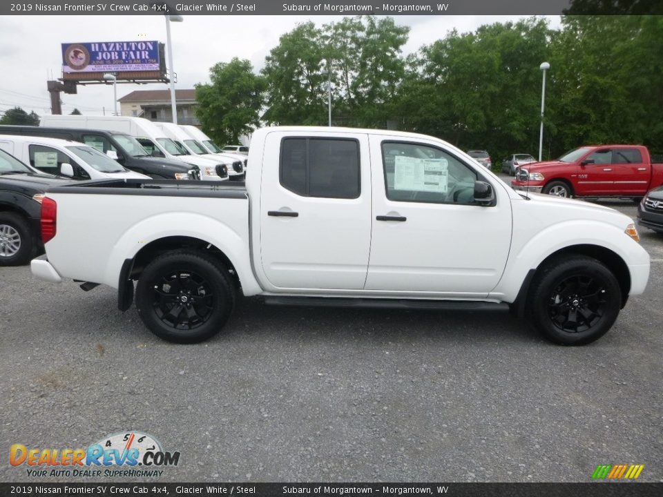 2019 Nissan Frontier SV Crew Cab 4x4 Glacier White / Steel Photo #3