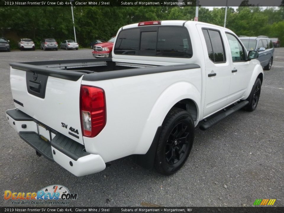 2019 Nissan Frontier SV Crew Cab 4x4 Glacier White / Steel Photo #4