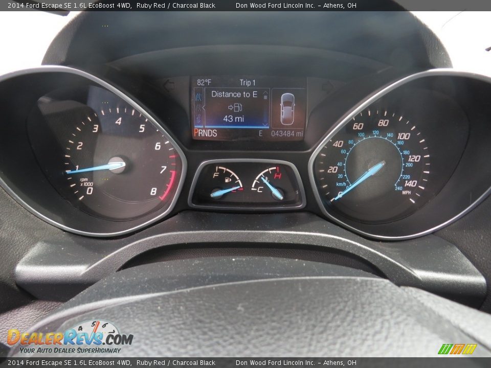 2014 Ford Escape SE 1.6L EcoBoost 4WD Ruby Red / Charcoal Black Photo #33